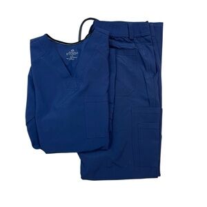 Infinity By Cherokee Men’s Size M Navy Blue 2 Pc Medical Nursing Scub Uniform